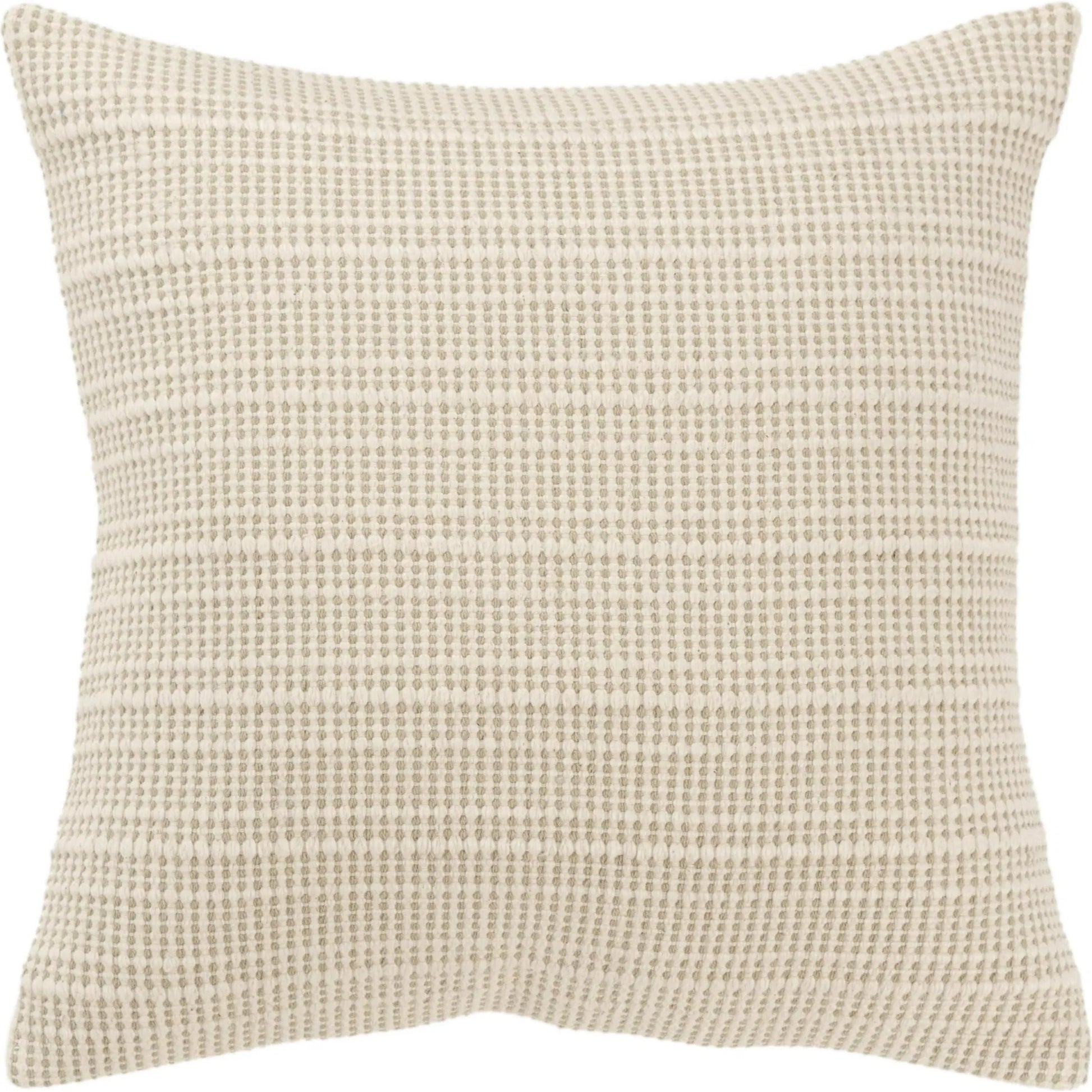 Pierce Pillow by HedgeApple Essentials in cream. Made from cotton in a transitional style.