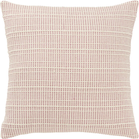 Arlington Pillow by HedgeApple Essentials in pink, cream. Made from cotton in a unique style.