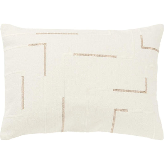 Williamson Pillow by HedgeApple Essentials in gold, ivory. Made from cotton in a unique style.