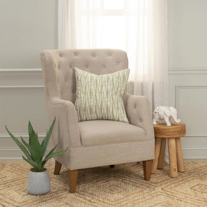 Dukes Pillow by HedgeApple Essentials in green, ivory. Made from cotton in a transitional style.