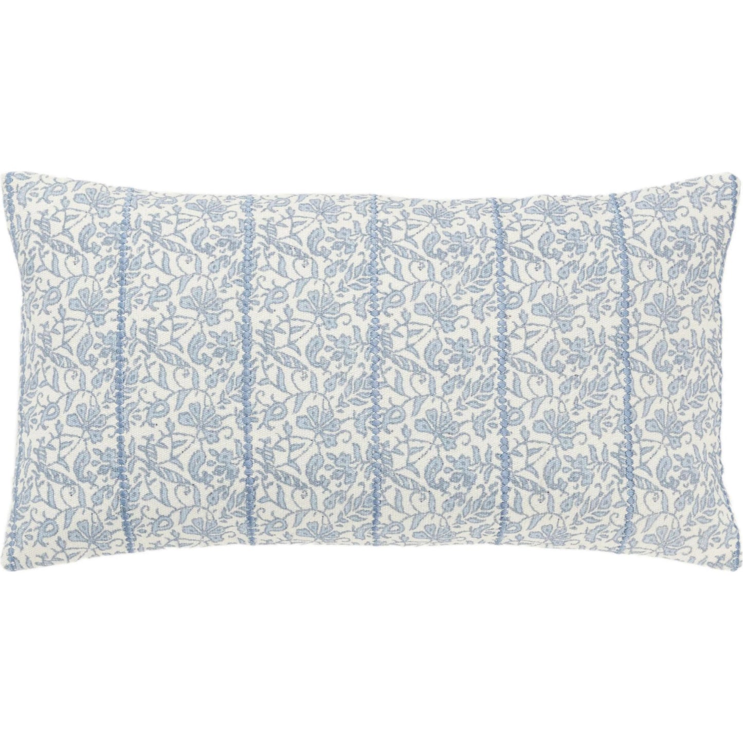 000 SI-2438455 | Primary Silo | Gwinnett Pillow by HedgeApple Essentials in blue. Made from cotton in a traditional style.