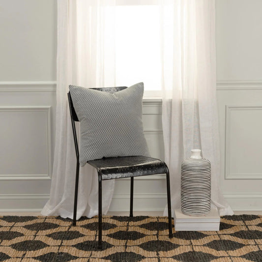 Yoakum Pillow by HedgeApple Essentials in grey. Made from cotton in a unique style.