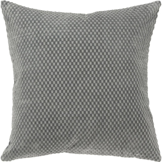 Yoakum Pillow by HedgeApple Essentials in grey. Made from cotton in a unique style.