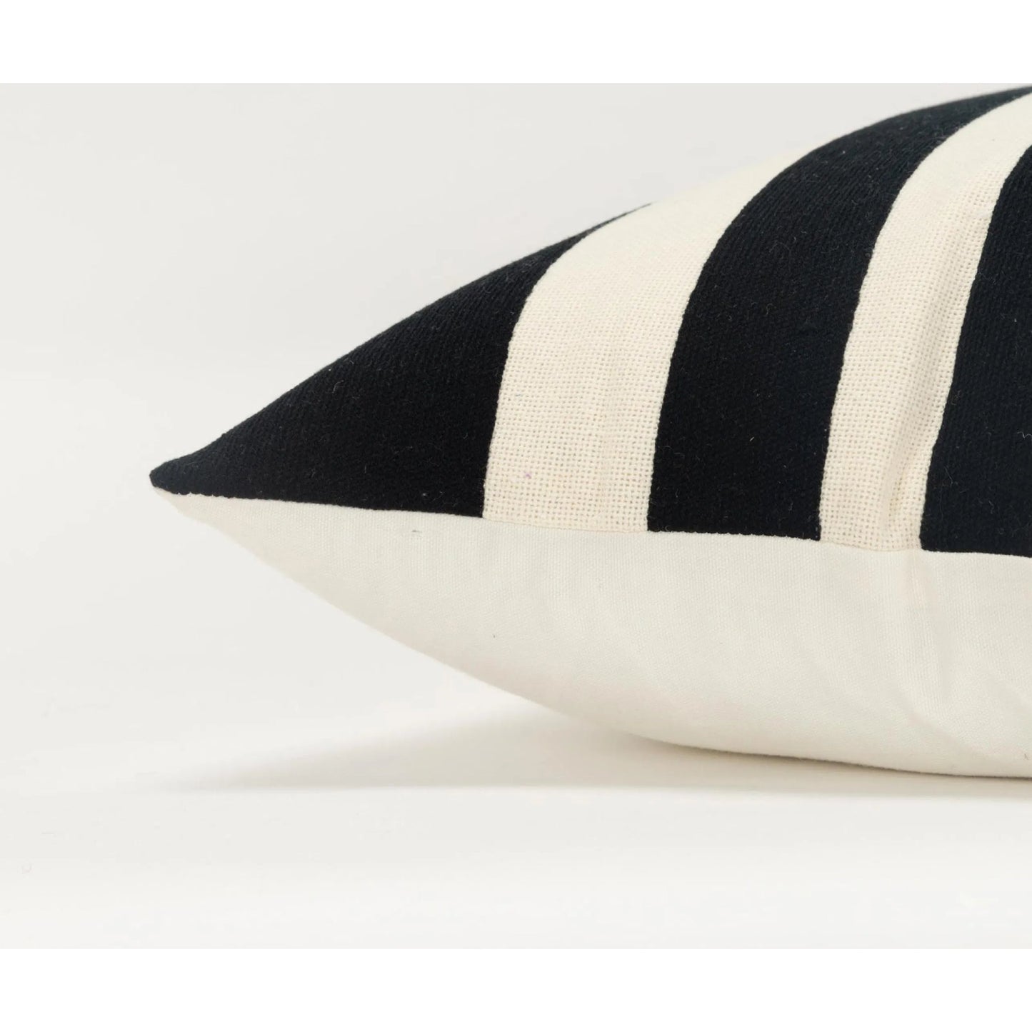 003 SI-2438430 | Closeup | Englewood Pillow by HedgeApple Essentials in black, white. Made from cotton, polyester in a modern style.