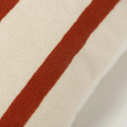 Rincon Pillow by HedgeApple Essentials in terracotta, white. Made from cotton, polyester in a transitional style.