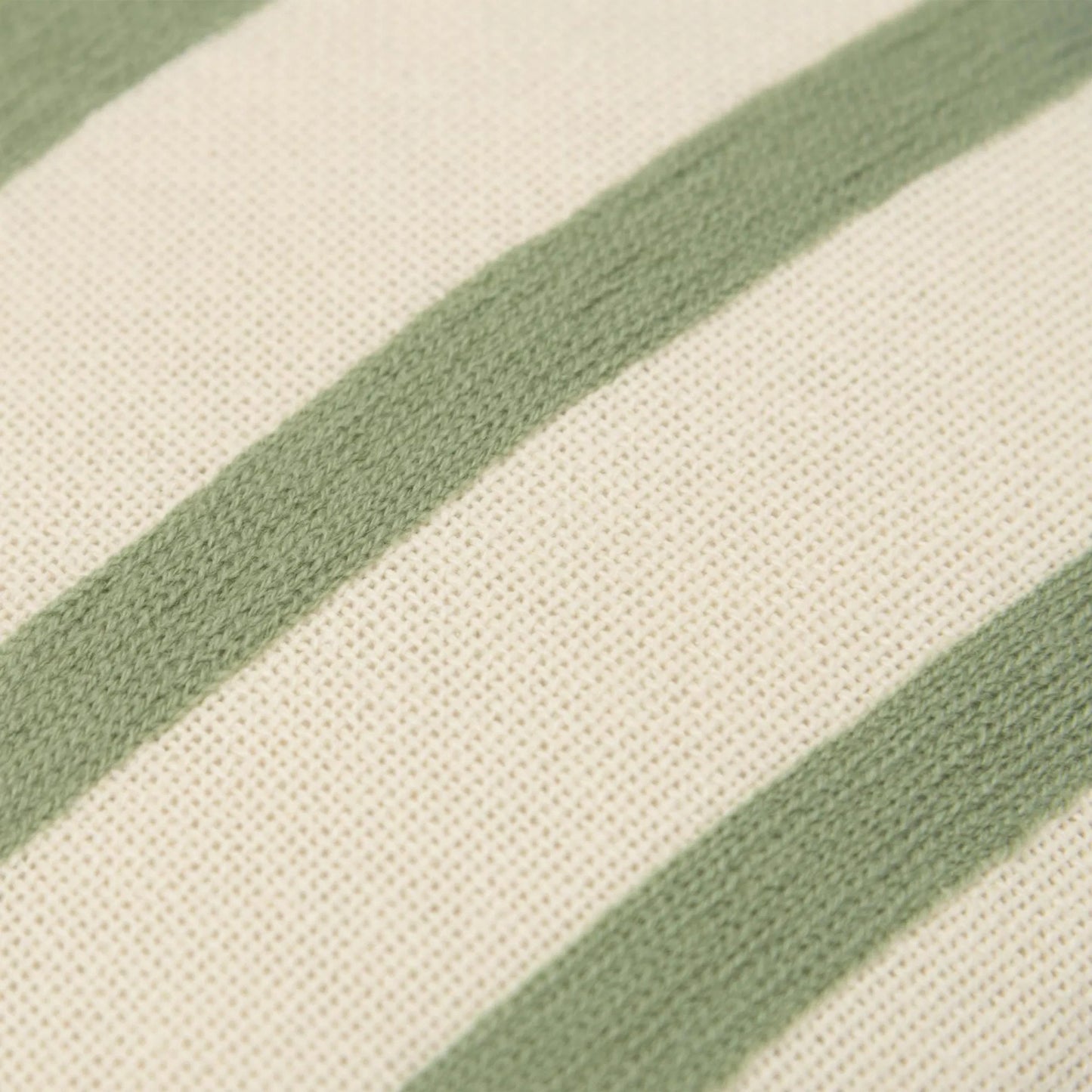 002 SI-2438701 | Closeup | Pierceville Pillow by HedgeApple Essentials in green, white. Made from cotton, polyester in a transitional style.