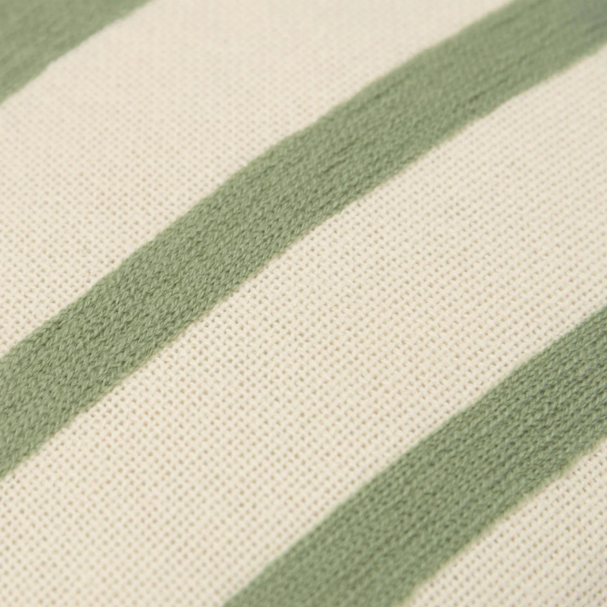 Pierceville Pillow by HedgeApple Essentials in green, white. Made from cotton, polyester in a transitional style.