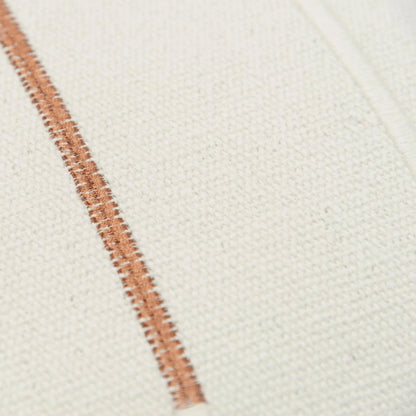 Hockley Pillow by HedgeApple Essentials in camel, ivory. Made from cotton in a modern style.