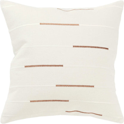 Hockley Pillow by HedgeApple Essentials in camel, ivory. Made from cotton in a modern style.