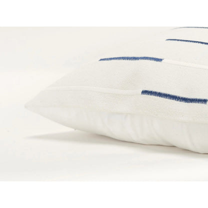 Gooding Pillow by HedgeApple Essentials in navy blue, ivory. Made from cotton in a transitional style.