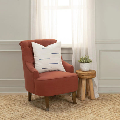 Gooding Pillow by HedgeApple Essentials in navy blue, ivory. Made from cotton in a transitional style.