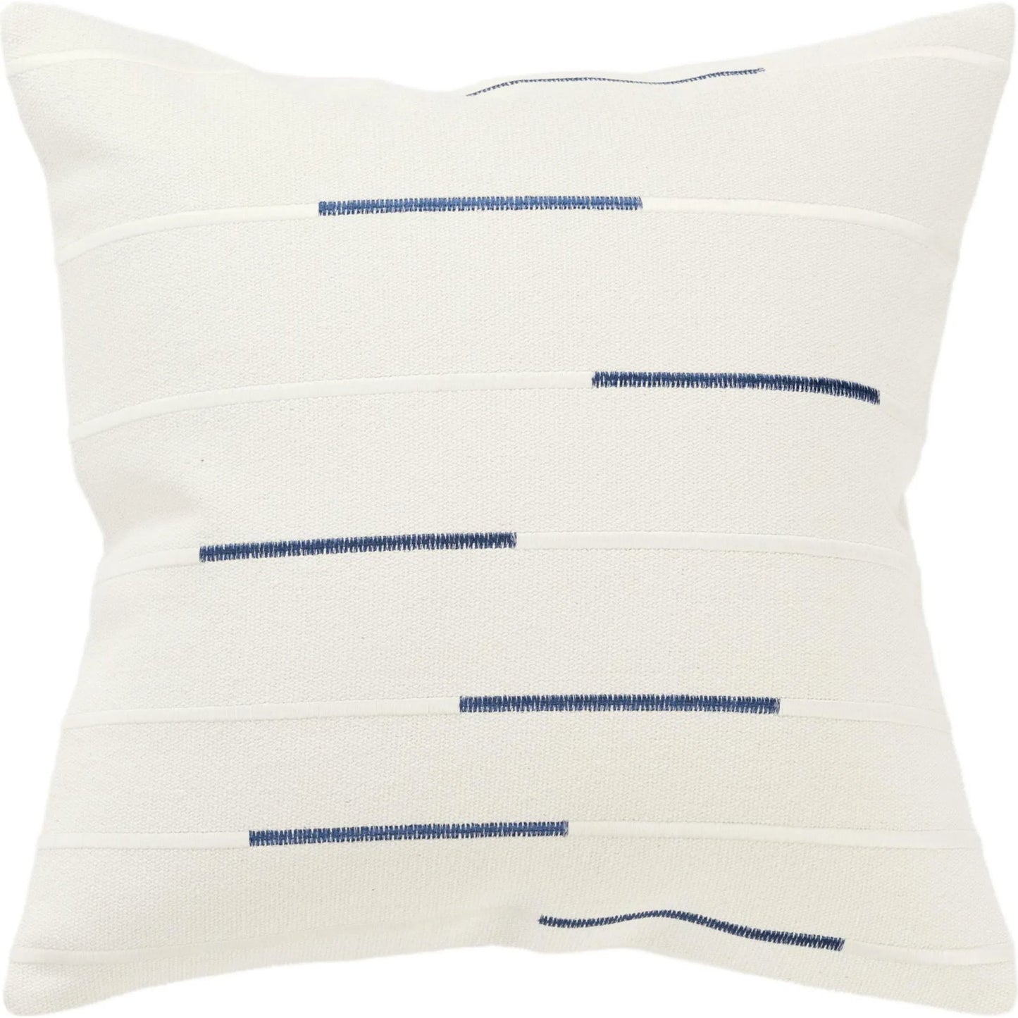 001 SI-2438604 | Primary Silo | Gooding Pillow by HedgeApple Essentials in navy blue, ivory. Made from cotton in a transitional style.