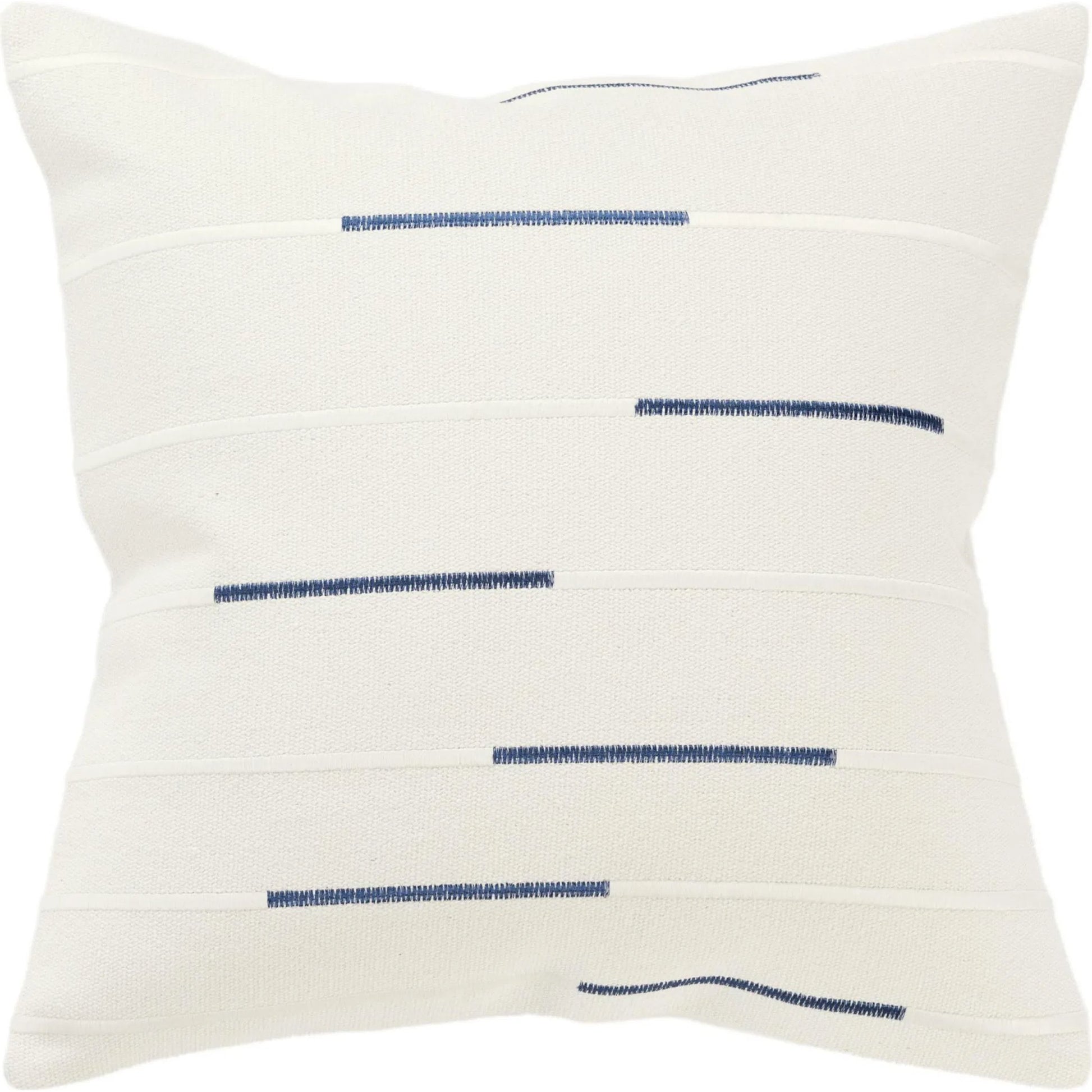 Gooding Pillow by HedgeApple Essentials in navy blue, ivory. Made from cotton in a transitional style.