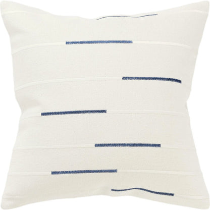 Gooding Pillow by HedgeApple Essentials in navy blue, ivory. Made from cotton in a transitional style.