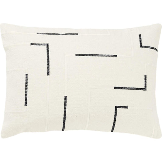 Yakima Pillow by HedgeApple Essentials in black, ivory. Made from cotton in a unique style.