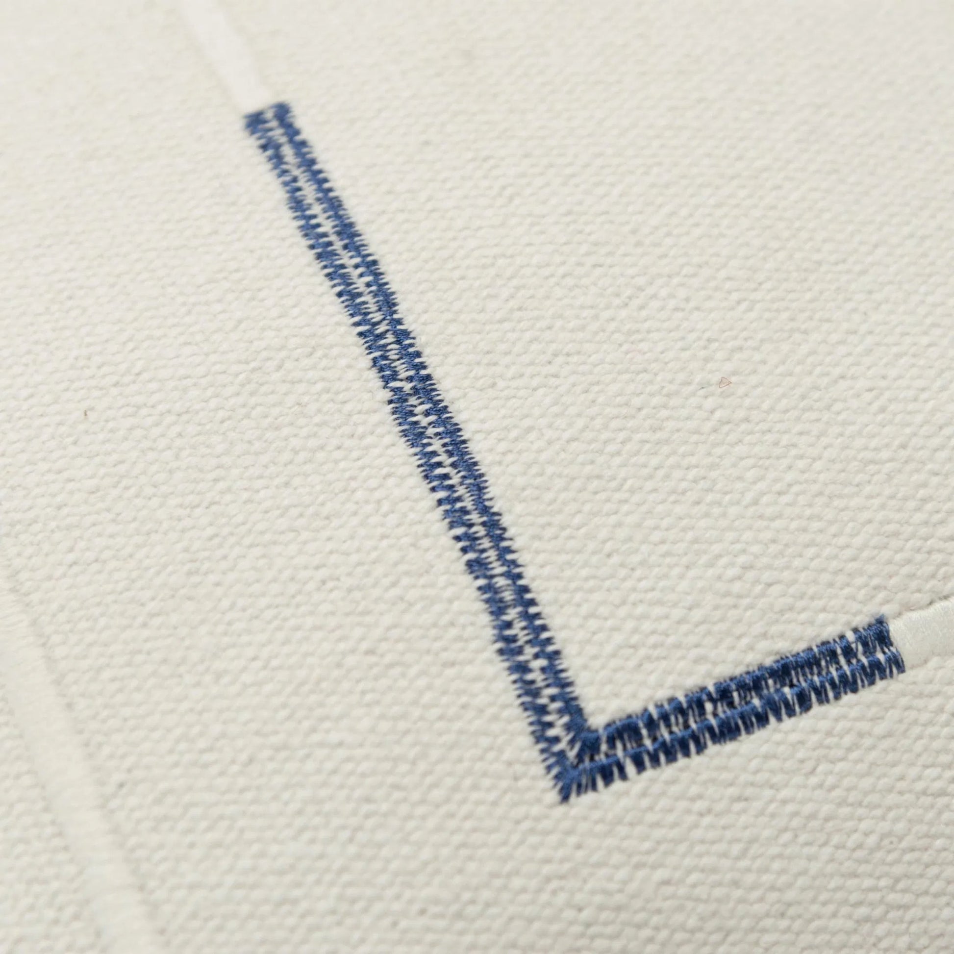 Juana Pillow by HedgeApple Essentials in ivory, blue. Made from cotton in a transitional style.
