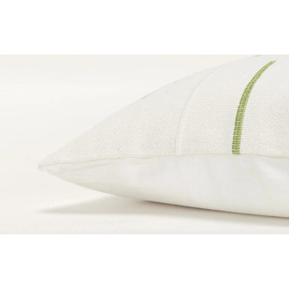 Brantford Pillow by HedgeApple Essentials in green, ivory. Made from cotton in a transitional style.
