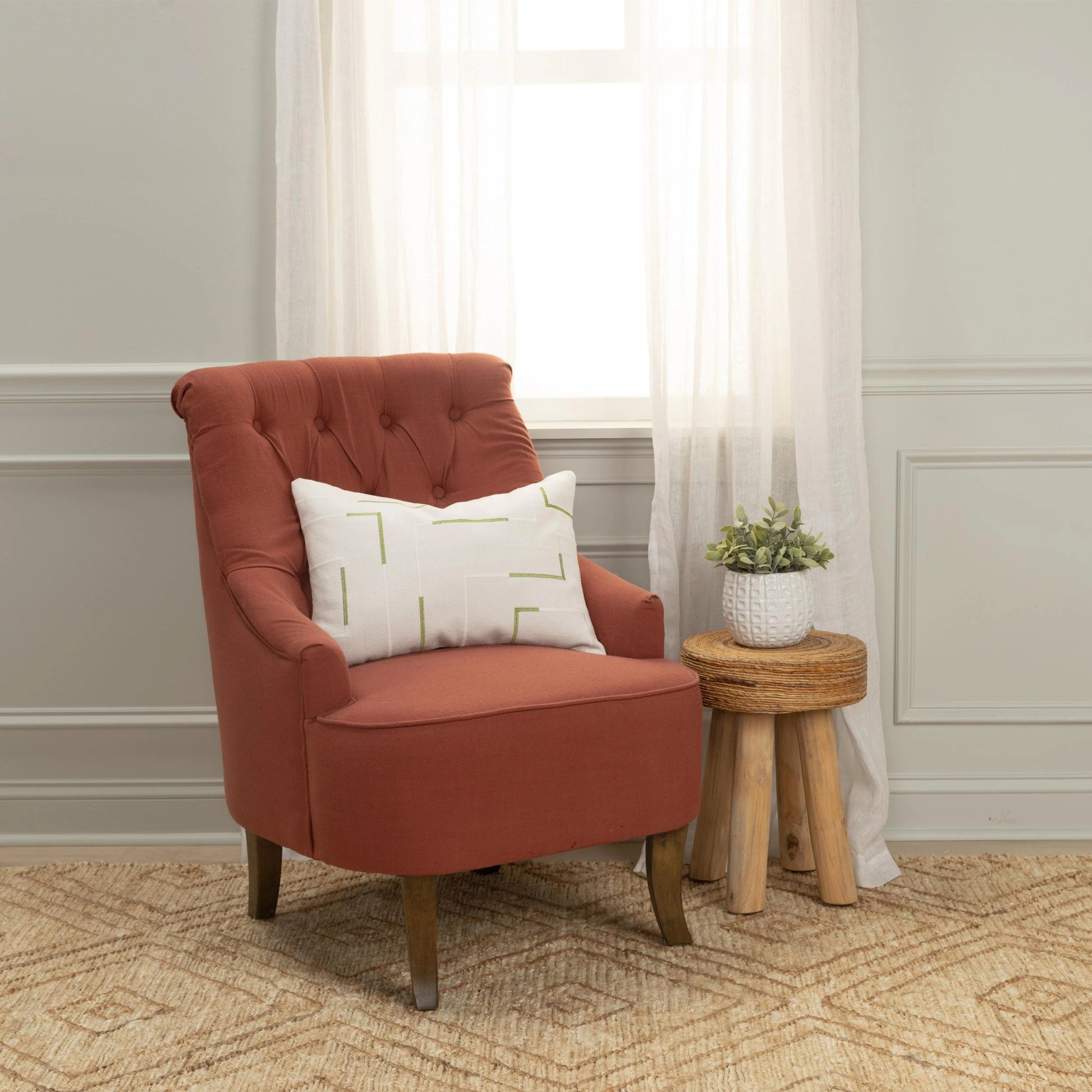 Grasshopper Pillow by HedgeApple Essentials. Made from cotton in a modern style.