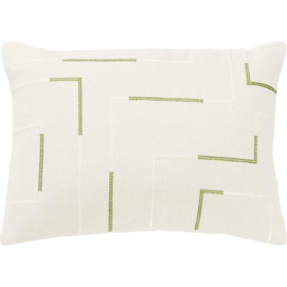Brantford Pillow by HedgeApple Essentials in green, ivory. Made from cotton in a transitional style.