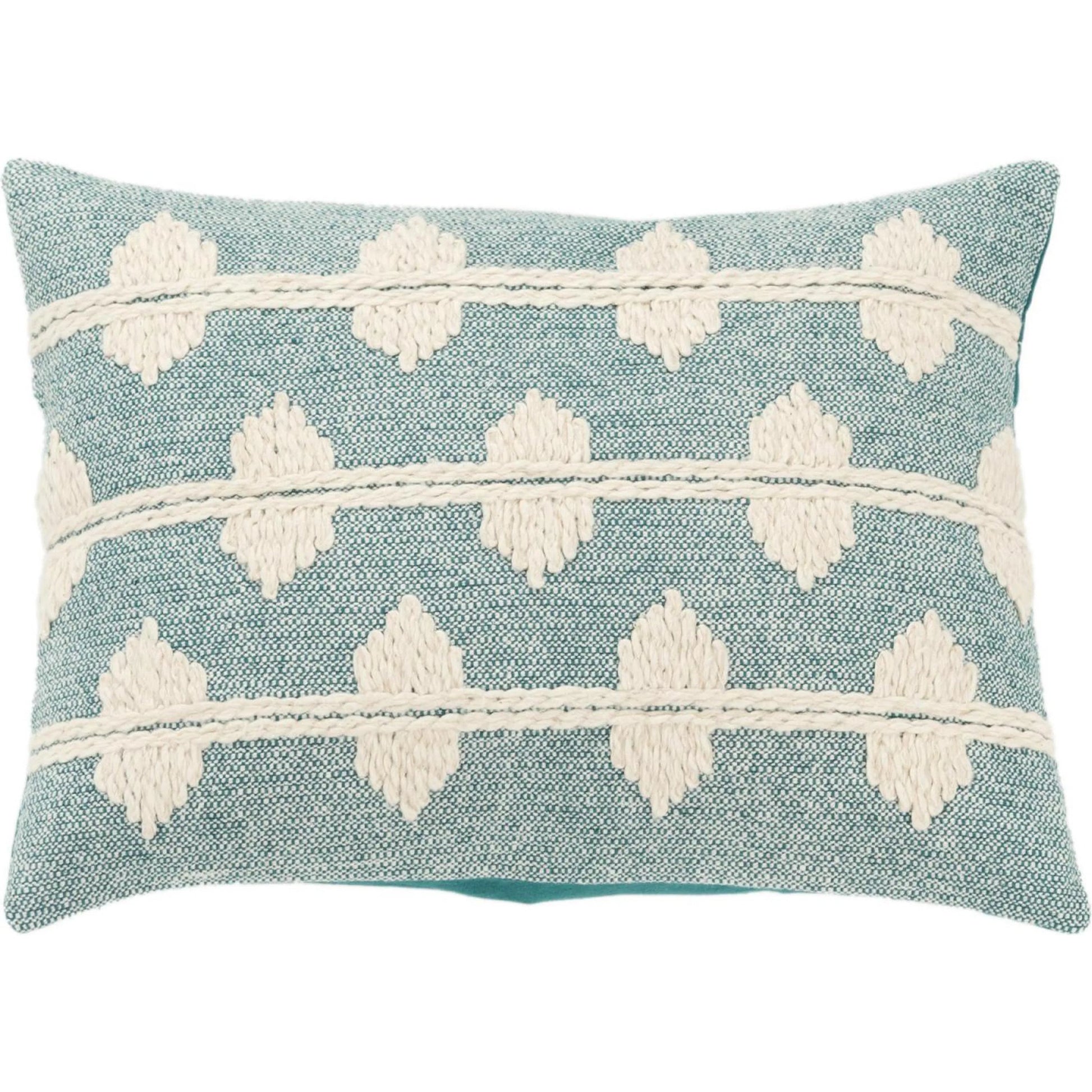 Issaquena Pillow by HedgeApple Essentials in teal. Made from cotton in a transitional style.