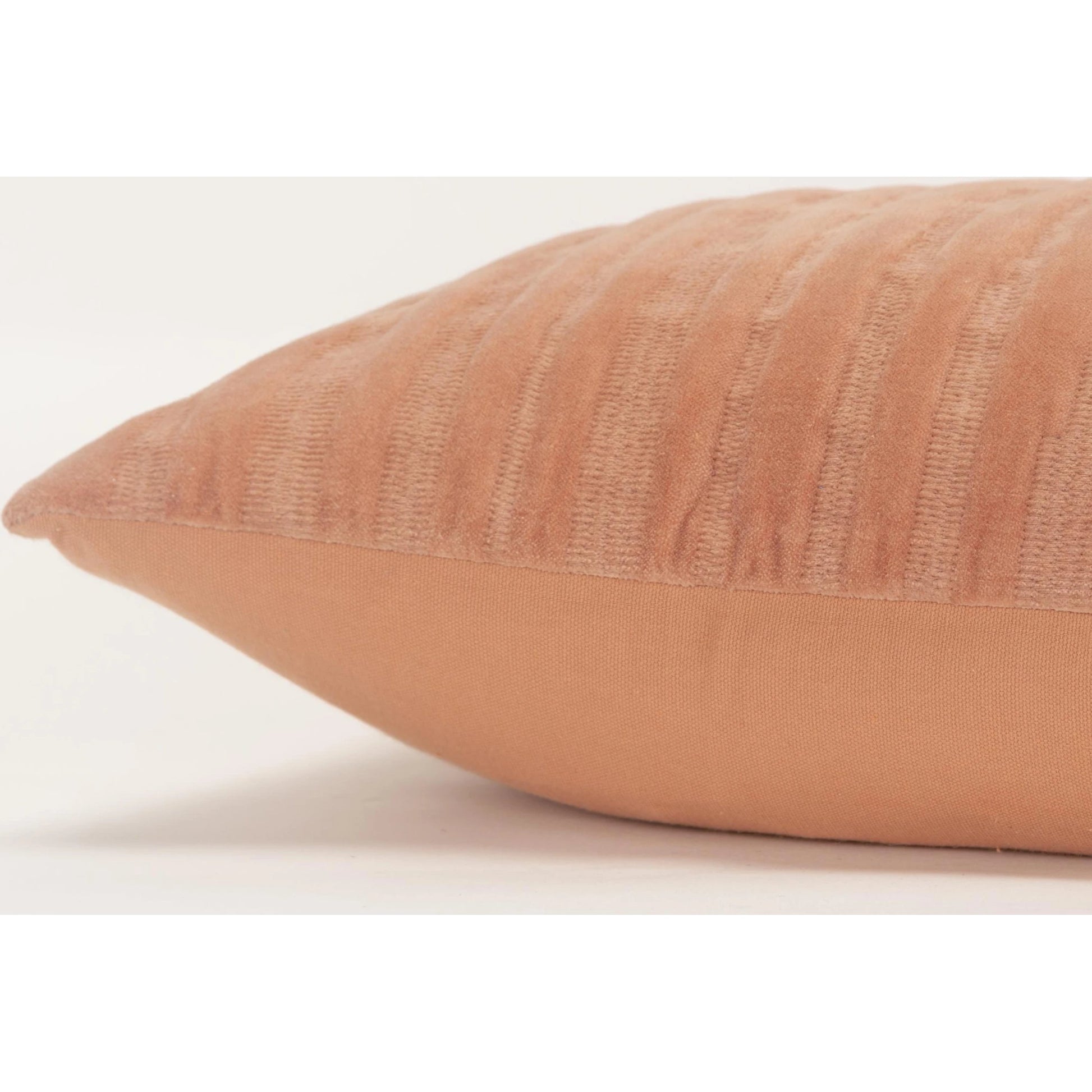 Oakland Pillow by HedgeApple Essentials in coral. Made from polyester, cotton in a modern style.