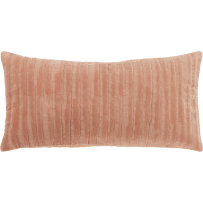 Oakland Pillow by HedgeApple Essentials in coral. Made from polyester, cotton in a modern style.