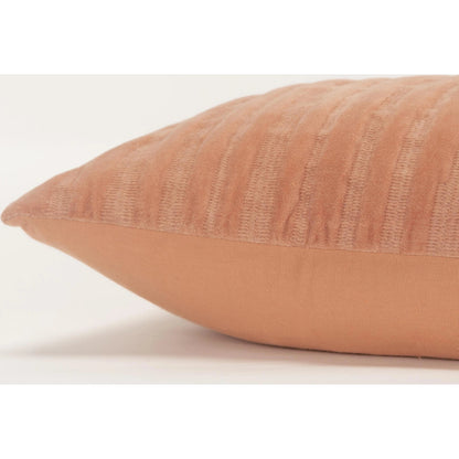 Oakland Pillow by HedgeApple Essentials in coral. Made from polyester, cotton in a modern style.