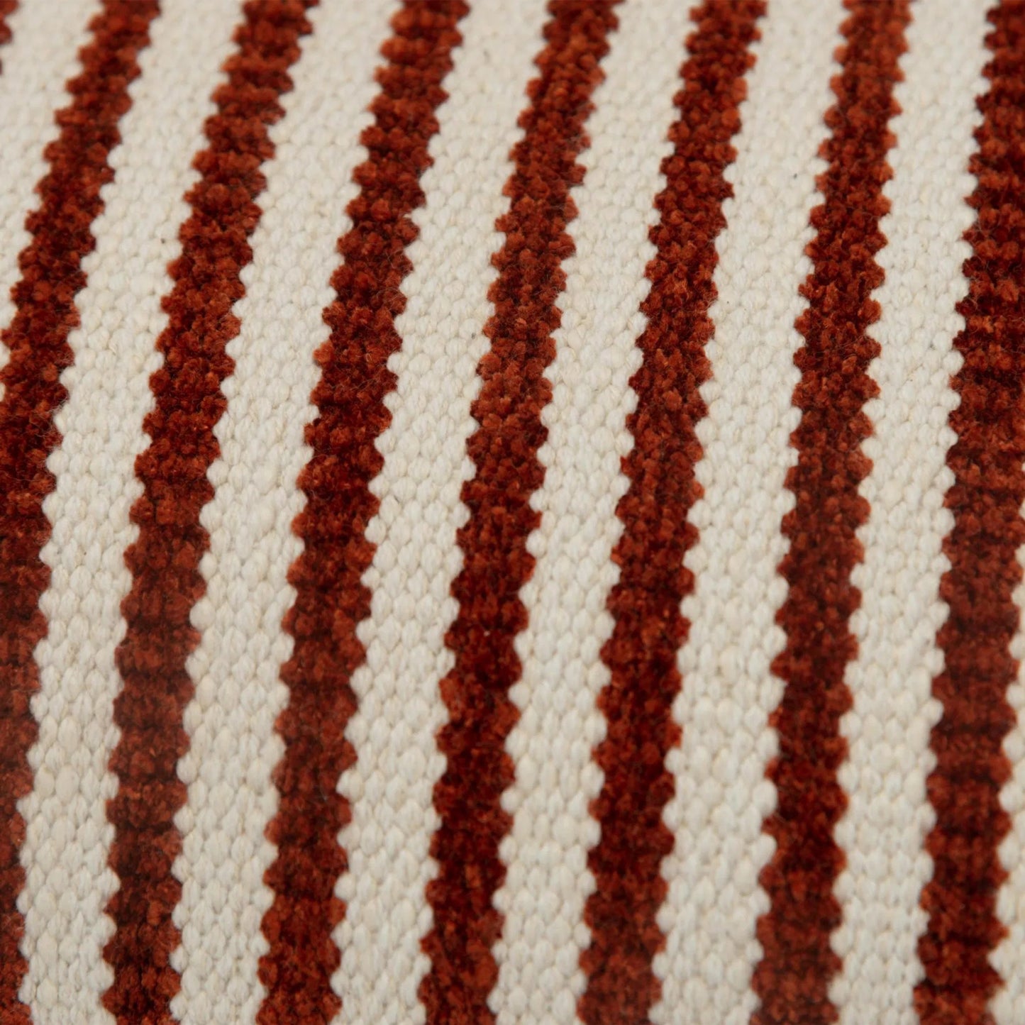 002 SI-2438885 | Closeup | Riley Pillow by HedgeApple Essentials in orange, terracotta. Made from cotton, rayon in a transitional style.