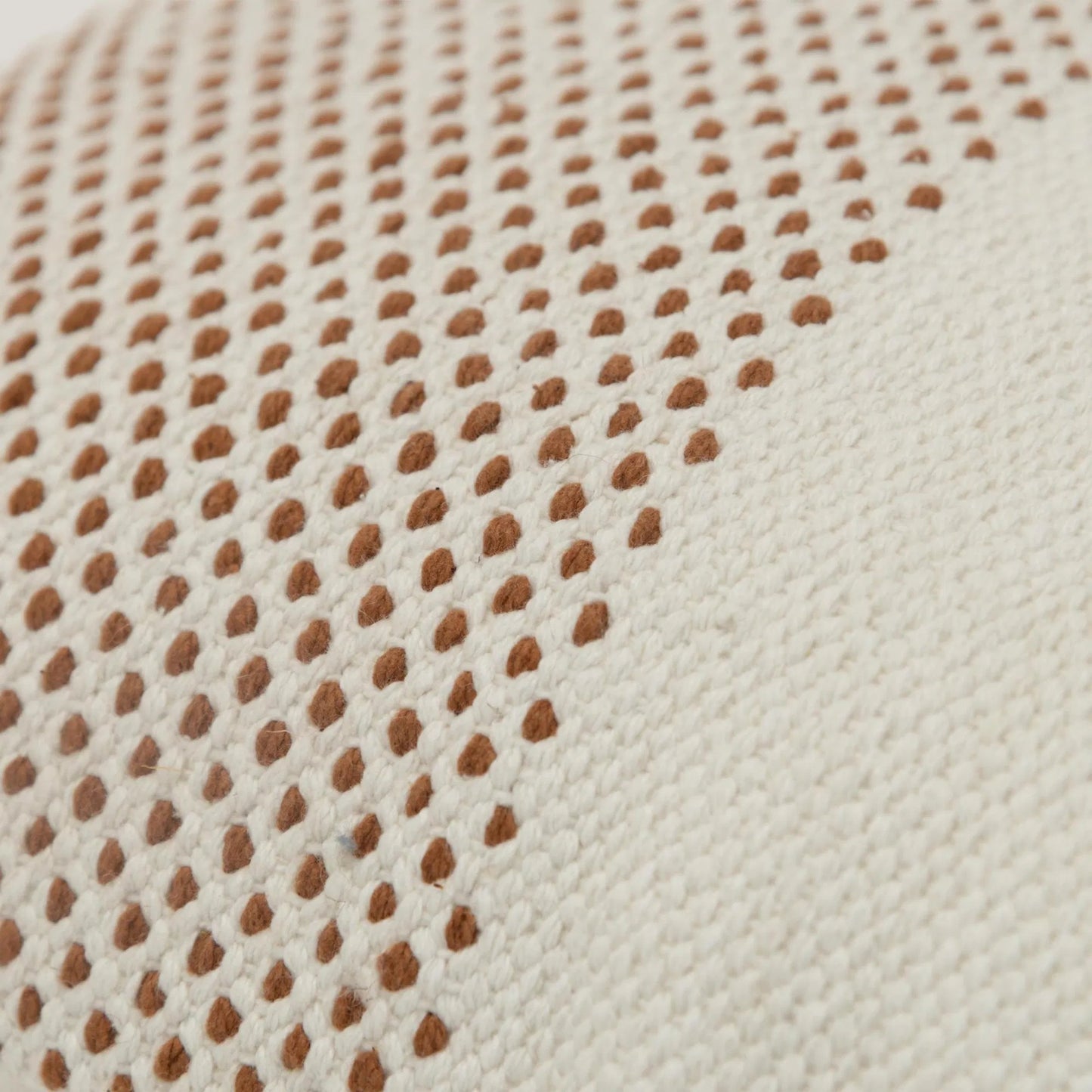 002 SI-2438486 | Closeup | Winfield Pillow by HedgeApple Essentials in brown, camel. Made from cotton in a transitional style.