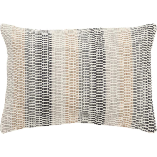 Brevard Pillow by HedgeApple Essentials in brown, gray, neutral. Made from cotton in a unique style.