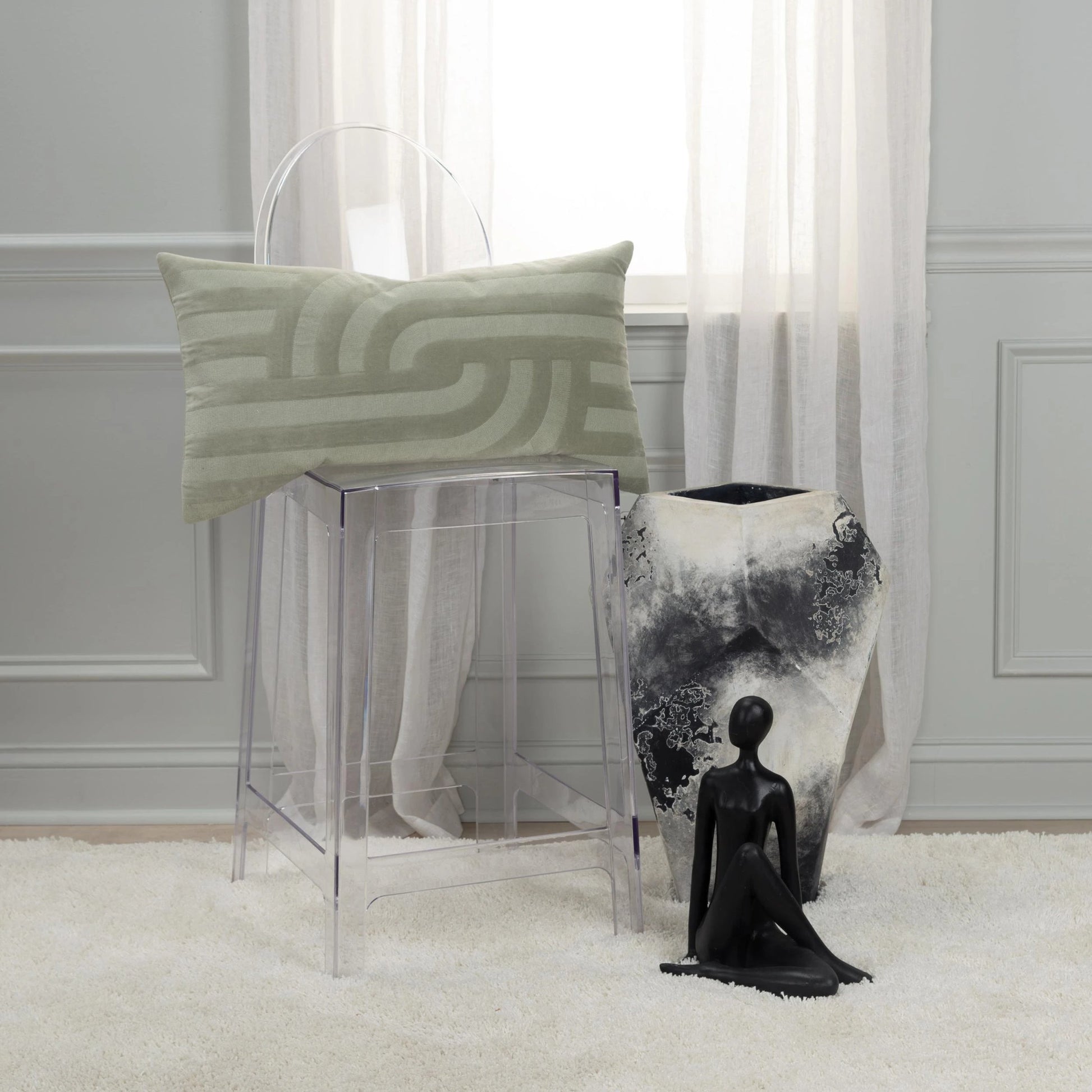 Miller Pillow by HedgeApple Essentials. Made from polyester, cotton in a modern style.