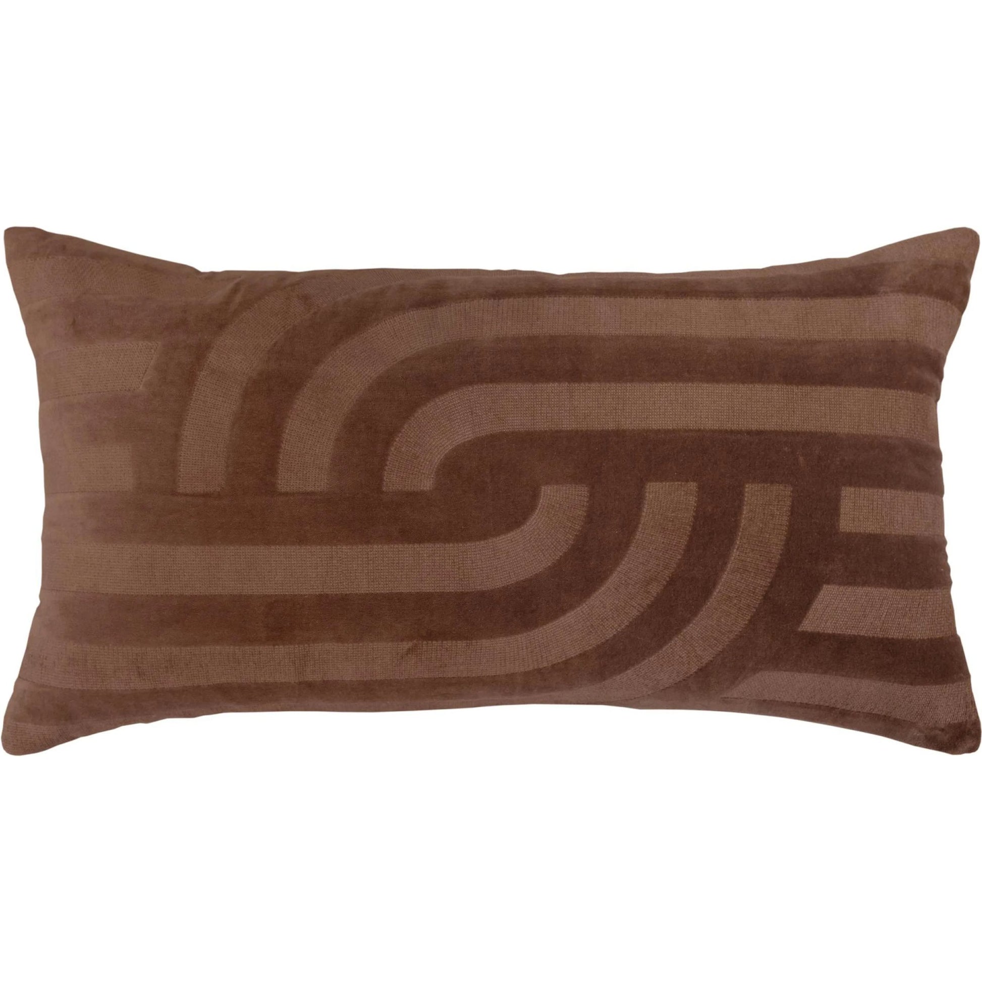 Ballard Pillow by HedgeApple Essentials in brown, cocoa brown. Made from cotton, polyester in a eclectic & global style.