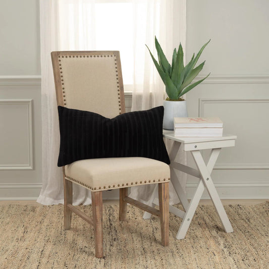 Parmer Pillow by HedgeApple Essentials in black. Made from cotton, polyester in a unique style.