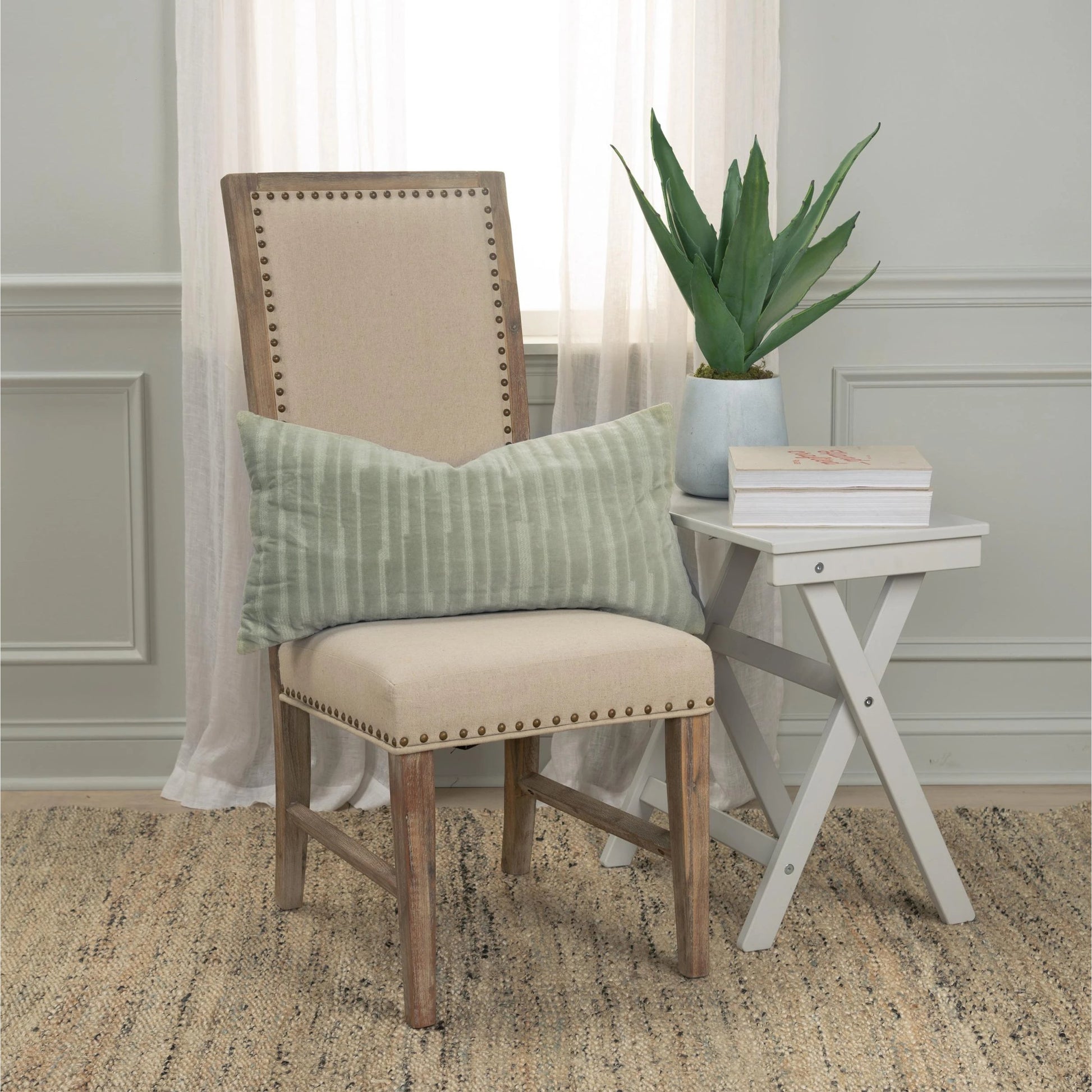 Oakland Pillow by HedgeApple Essentials in coral. Made from polyester, cotton in a modern style.