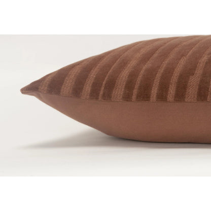 Oakland Pillow by HedgeApple Essentials in coral. Made from polyester, cotton in a modern style.
