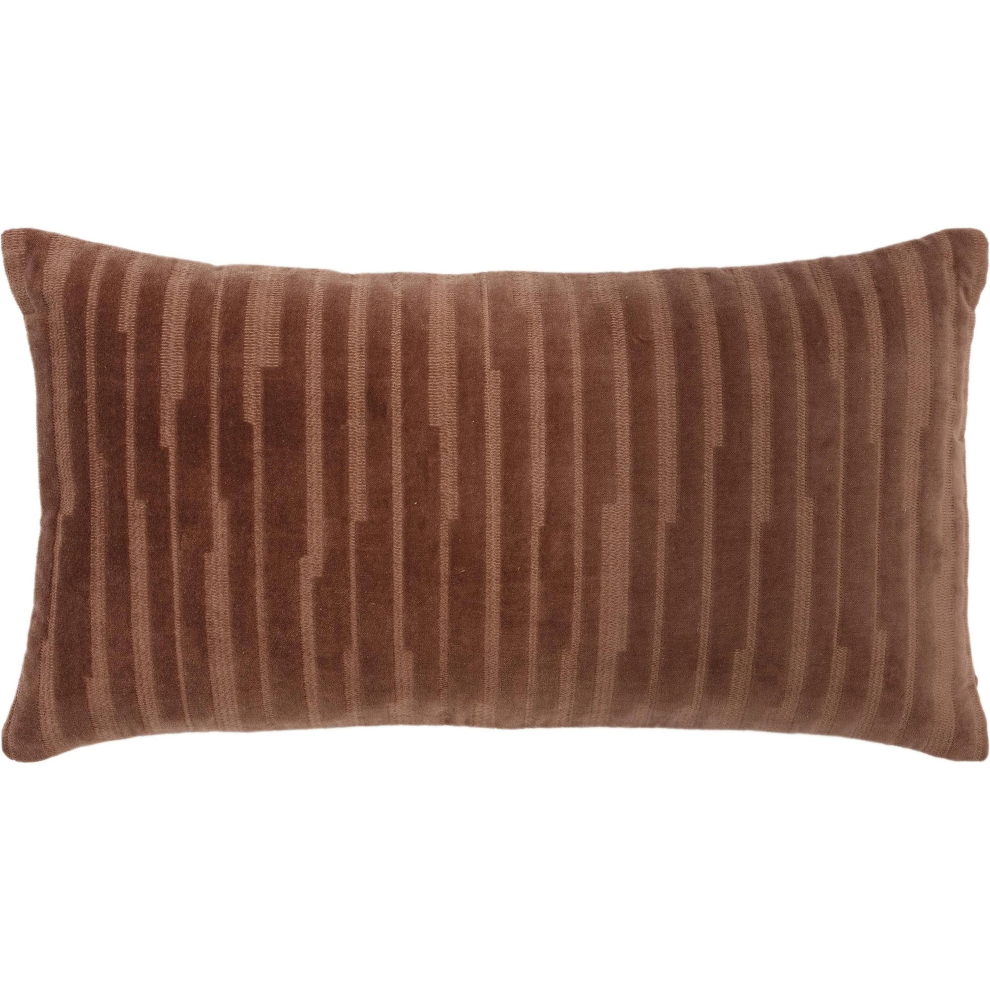 Oakland Pillow by HedgeApple Essentials in coral. Made from polyester, cotton in a modern style.