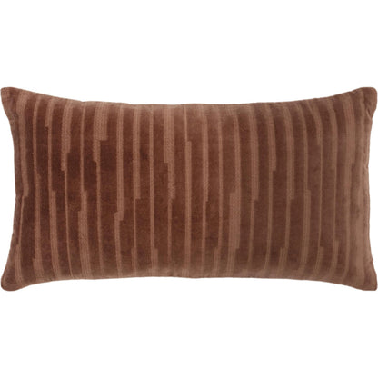 Oakland Pillow by HedgeApple Essentials in coral. Made from polyester, cotton in a modern style.
