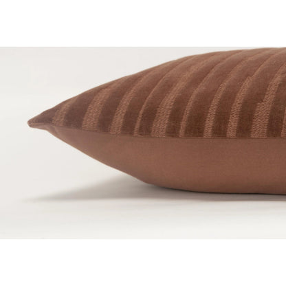 Oakland Pillow by HedgeApple Essentials in coral. Made from polyester, cotton in a modern style.