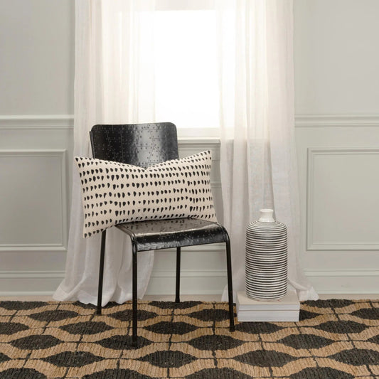 Stearns Pillow by HedgeApple Essentials in black. Made from cotton in a unique style.