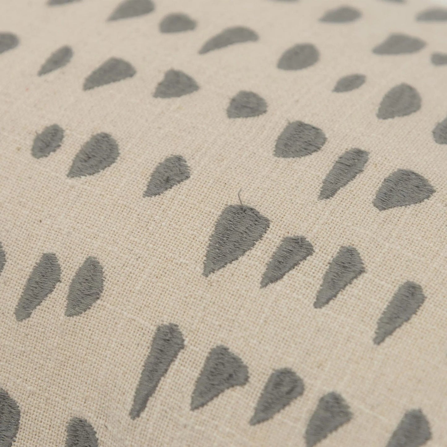 002 SI-2438762 | Closeup | Itasca Pillow by HedgeApple Essentials in grey. Made from cotton in a transitional style.