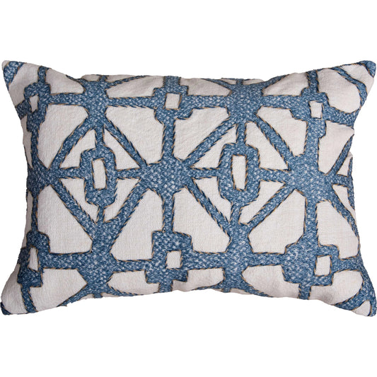 Milwaukee Indoor/Outdoor Pillow by HedgeApple Essentials in blue. Made from polyester pet, polyester in a unique style.