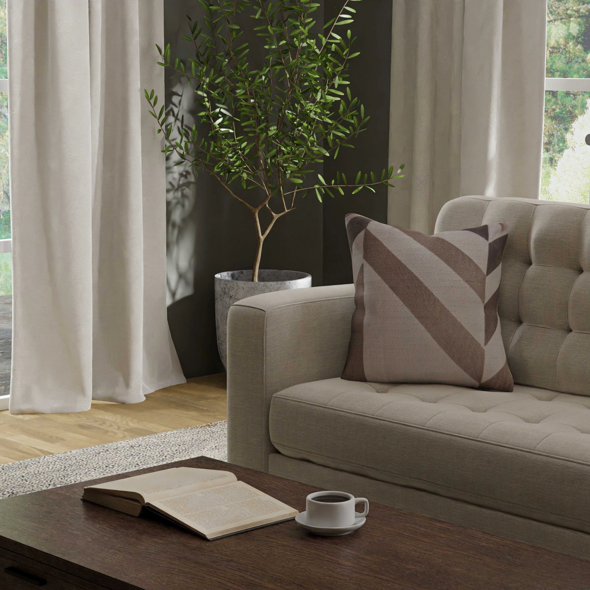 Hayes Indoor/Outdoor Pillow by HedgeApple Essentials. Made from polyester pet, polyester in a modern style.