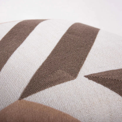 Meriwether Indoor/Outdoor Pillow by HedgeApple Essentials in brown, blush. Made from polyester pet, polyester in a eclectic & global style.