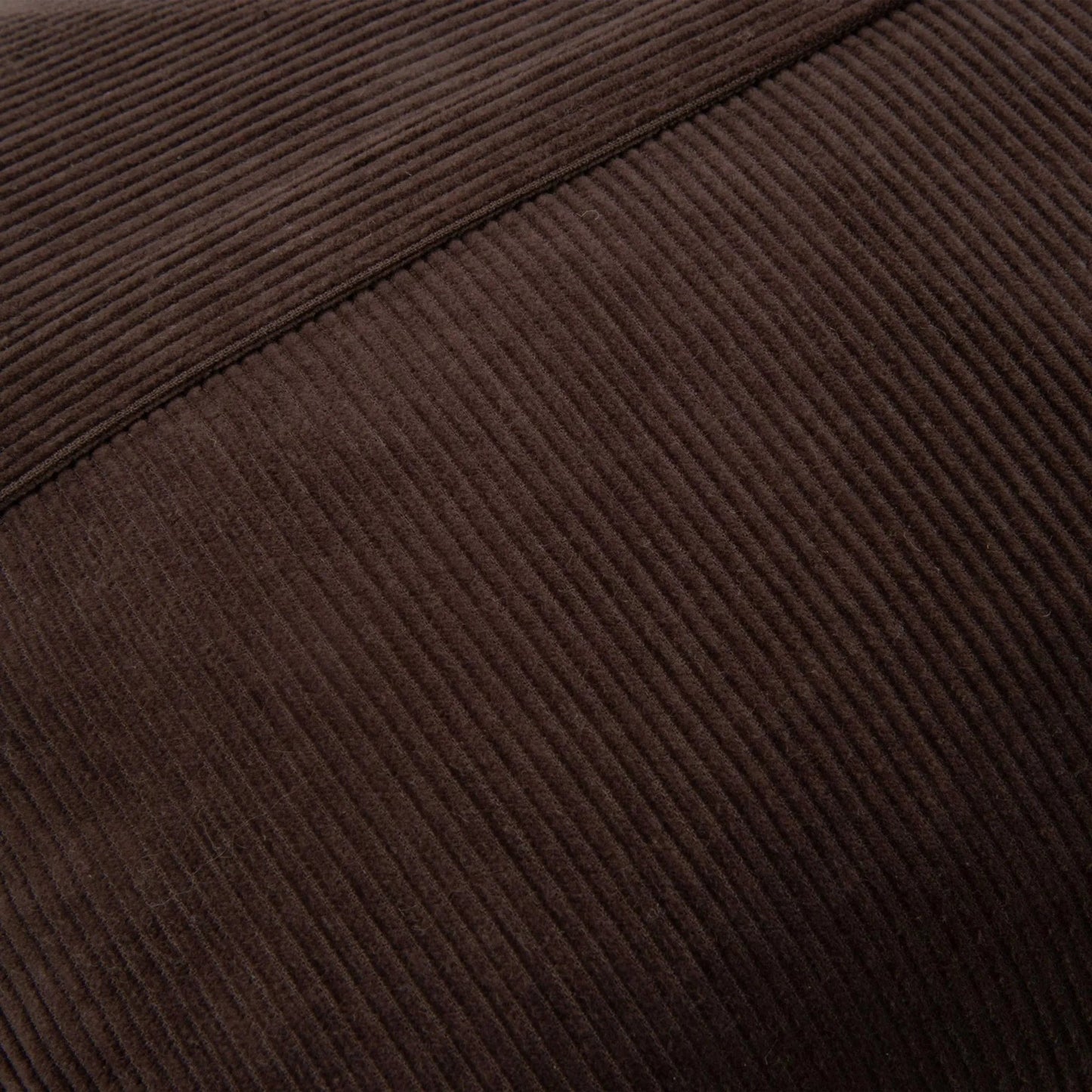 002 SI-2438496 | Closeup | Bolton Pillow by HedgeApple Essentials in brown, chocolate, neutral, dark brown. Made from cotton in a transitional style.