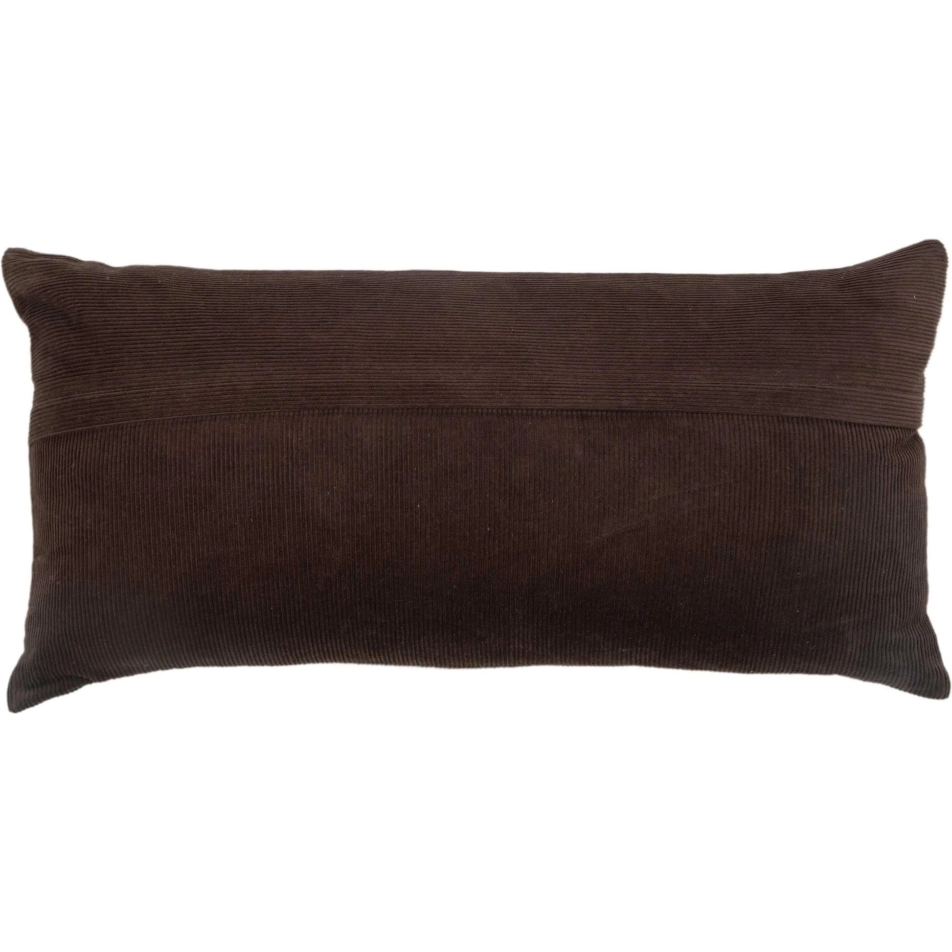 Bolton Pillow by HedgeApple Essentials in brown, chocolate, neutral, dark brown. Made from cotton in a transitional style.