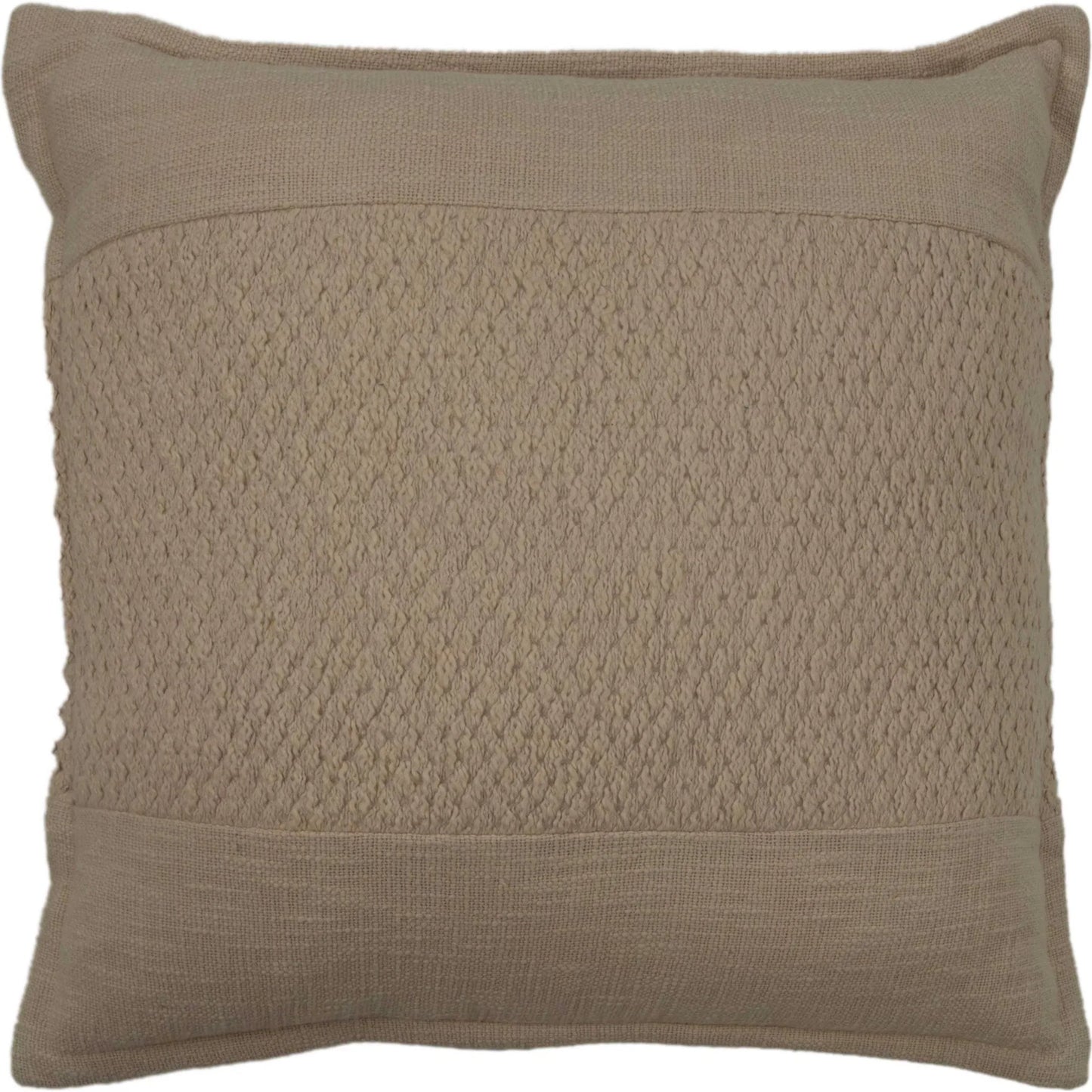 001 SI-2438498 | Primary Silo | Jim Pillow by HedgeApple Essentials in brown, dark taupe. Made from cotton in a transitional style.