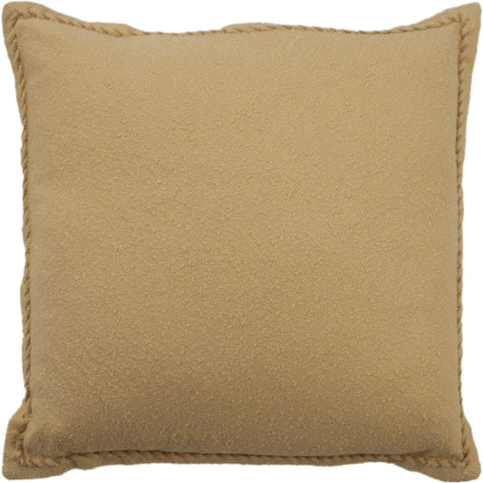 Antrim Pillow by HedgeApple Essentials in boulder, light yellow, light beige. Made from cotton in a unique style.