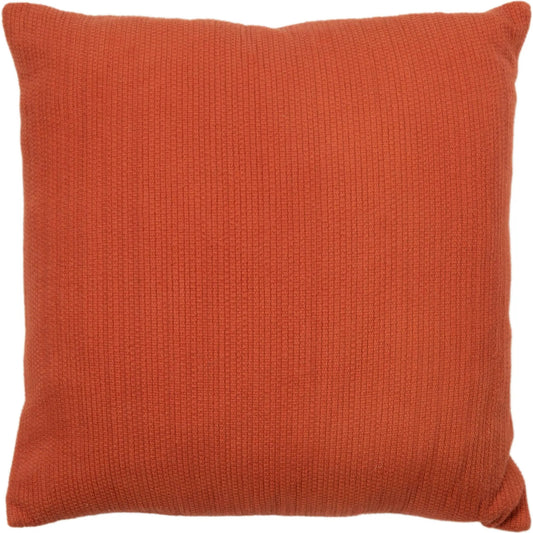 Ransom Pillow by HedgeApple Essentials in orange, terra cotta. Made from cotton in a unique style.