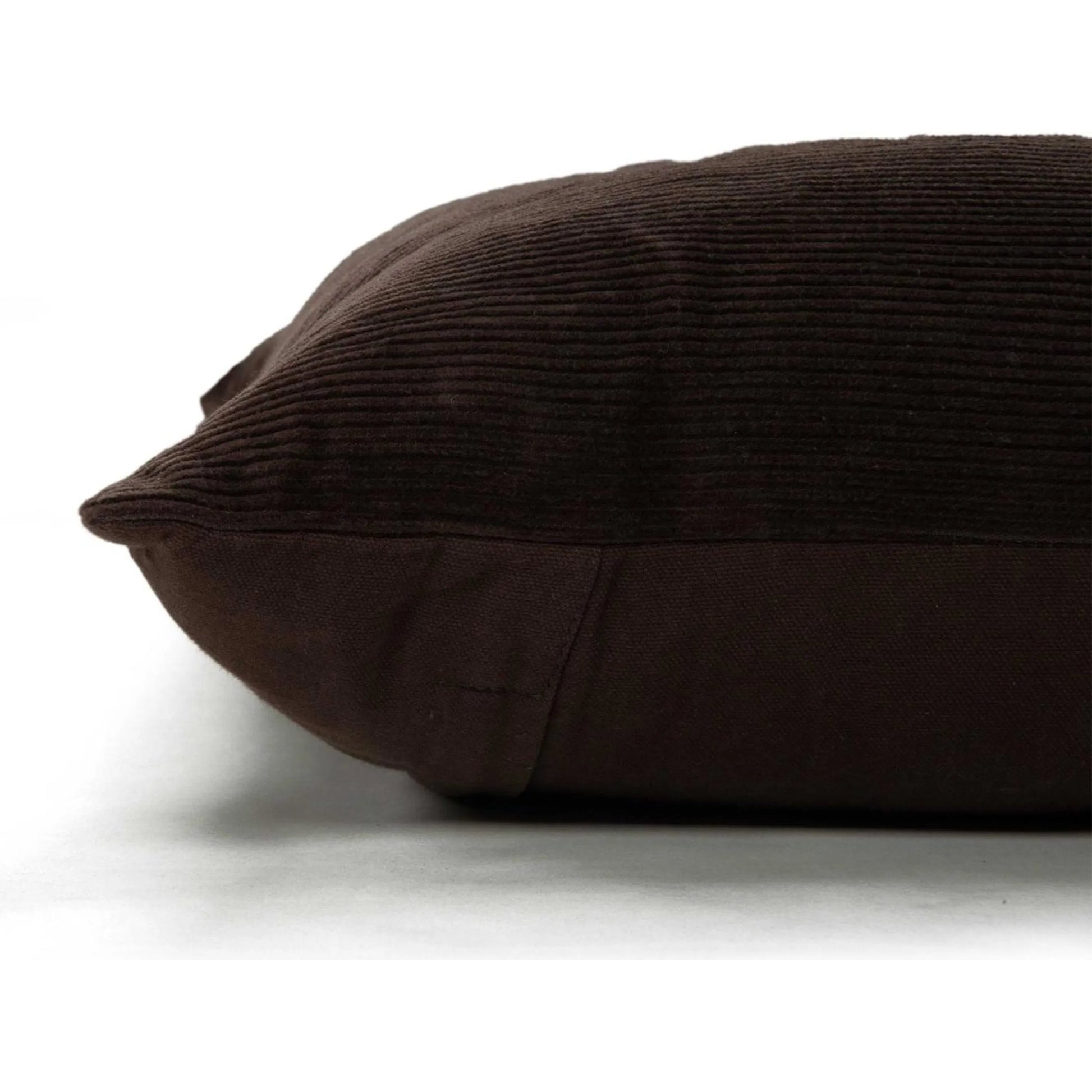 Desha Pillow by HedgeApple Essentials in brown, chocolate, neutral, dark brown. Made from cotton in a eclectic & global style.