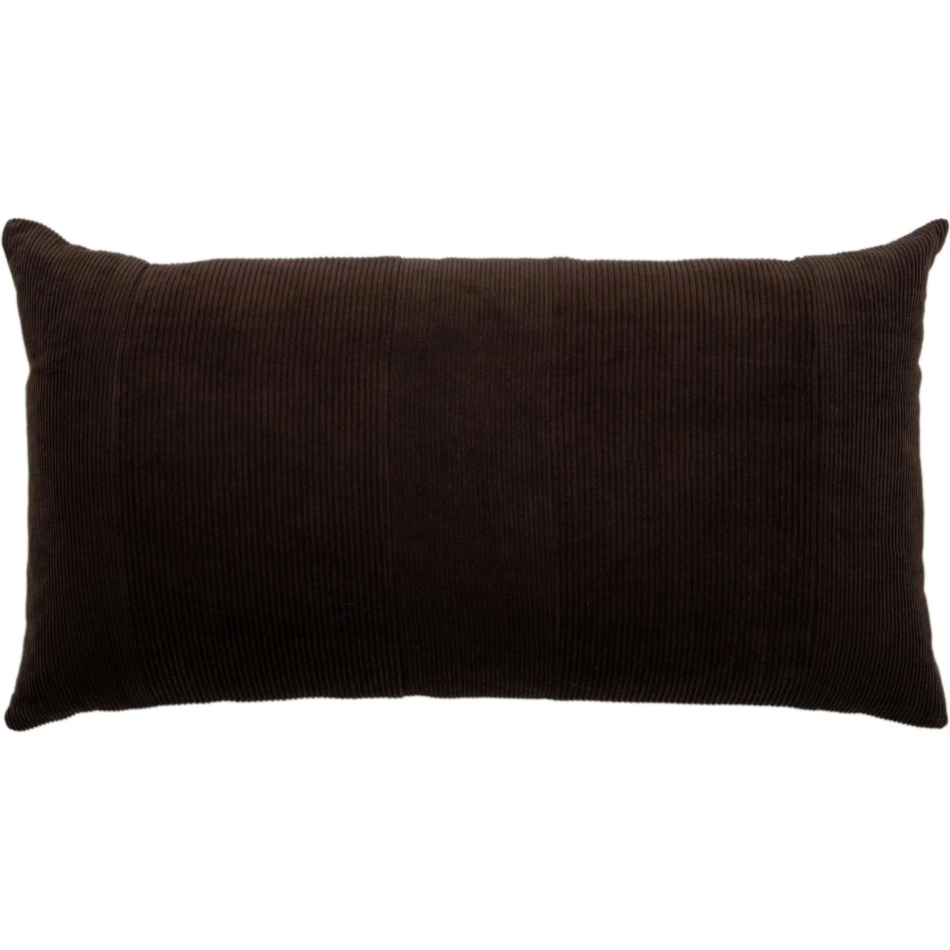 Desha Pillow by HedgeApple Essentials in brown, chocolate, neutral, dark brown. Made from cotton in a eclectic & global style.